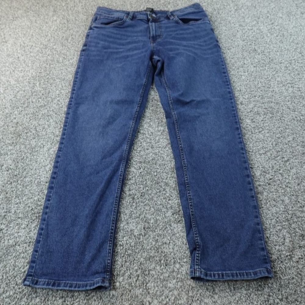 The Perfect Jean NYC Jeans Mens 36X30 Dark Blue Denim Pants Athletic Stretch TPJ